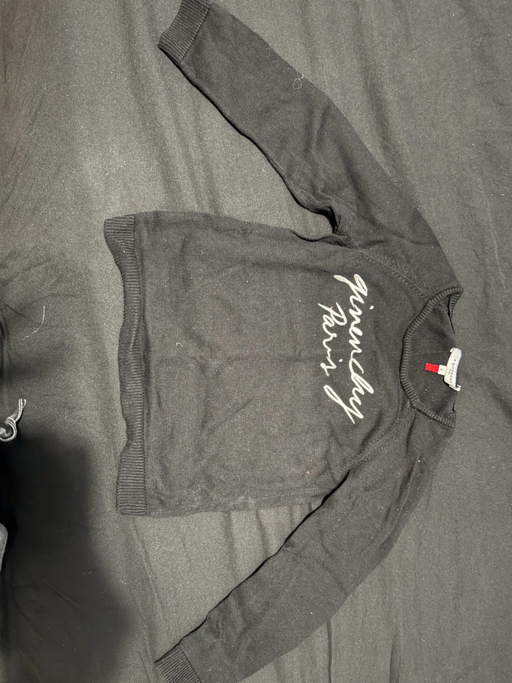 Givenchy Black Kids Undershirt with White Script